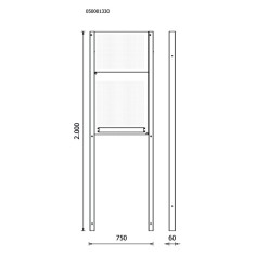 Kit pannelli forati Beta per arredo officina RSC50 KPF 2