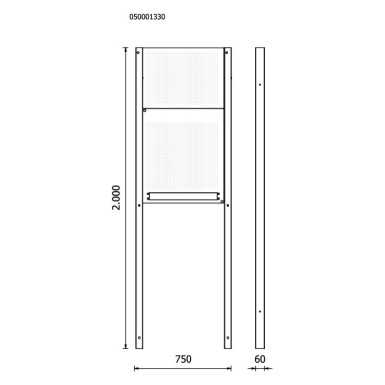 Kit pannelli forati Beta per arredo officina RSC50 KPF