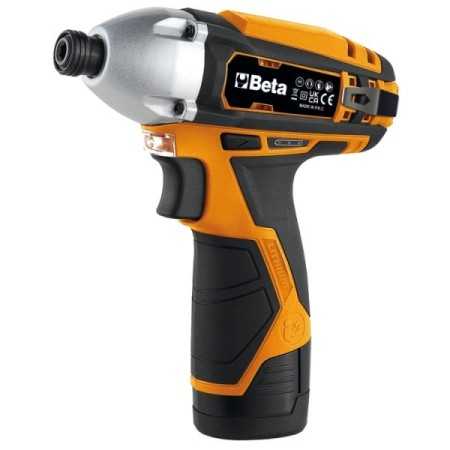 Kit 12V trapano avvitatore ultracompatto + avvitatore ad impulsi 1/4" HEX Beta - 1972/K12V-COMBO