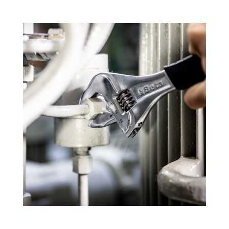 Chiave regolabile a rullino cromata, modello corto con apertura maggiorata Beta - 111CM 170