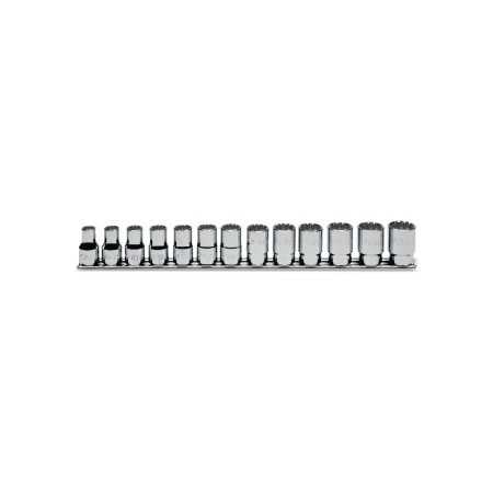 Serie Di Chiavi A Bussola Multimpronta Con Attacco Quadro Femmina 1/2" Bocca Esagonale, Cromate - Beta 920U/SB13