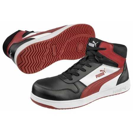 Scarpe da lavoro Puma Frontcourt Blk/Wht/Red Mid S3L ESD FO HRO SR