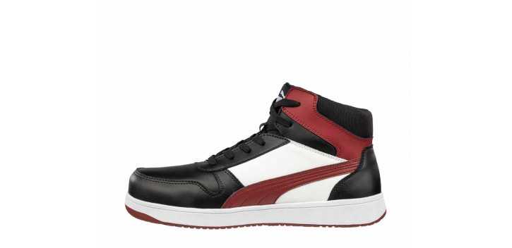 Scarpe da lavoro Puma Frontcourt Blk/Wht/Red Mid S3L ESD FO HRO SR