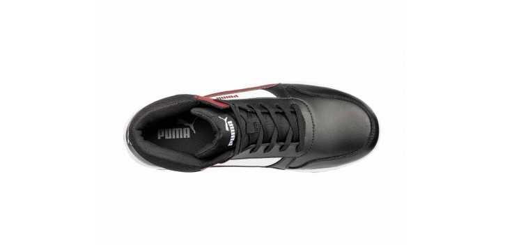 Scarpe da lavoro Puma Frontcourt Blk/Wht/Red Mid S3L ESD FO HRO SR
