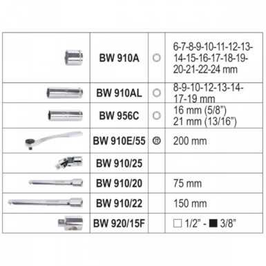 CASSETTA CON 33 CHIAVI A BUSSOLA DA 3/8 – BETA EASY 913E/C33   