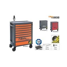 Cassettiera Porta Attrezzi 8 Cassetti, Con Sistema Antiribaltamento - Beta RSC24A/8