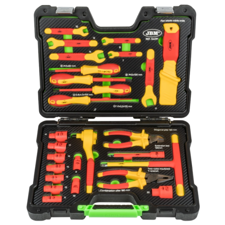 VALIGETTA DI UTENSILI ISOLATI VDE - 26 PEZZI