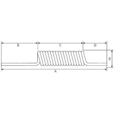 Tubo a spirale non intrecciato 6.5x10.0mm 8MT Cejn 199586080 2