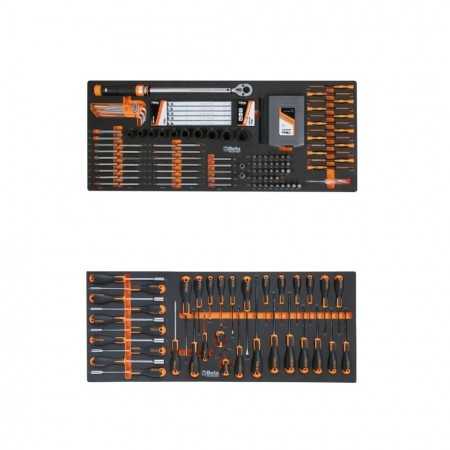 Cassettiera mobile Beta Worker BW 2400S XL9/E-XXL con 9 cassetti e 716 utensili inclusi