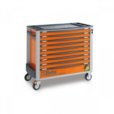 Cassettiera mobile Beta Worker BW 2400S XL9/E-XXL con 9 cassetti e 716 utensili inclusi 2