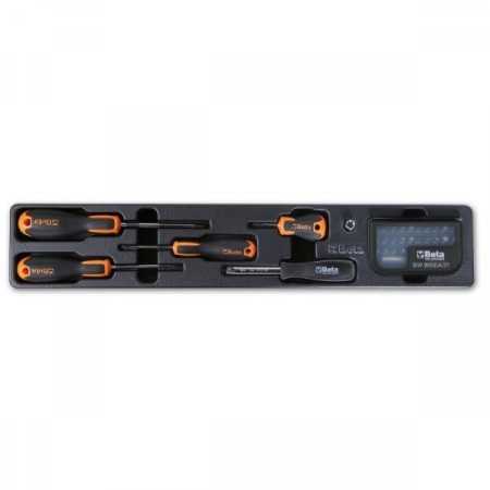 Cestello porta attrezzi in lamiera Beta Worker 2120L-E/T91 con 91 utensili per manutenzione generale