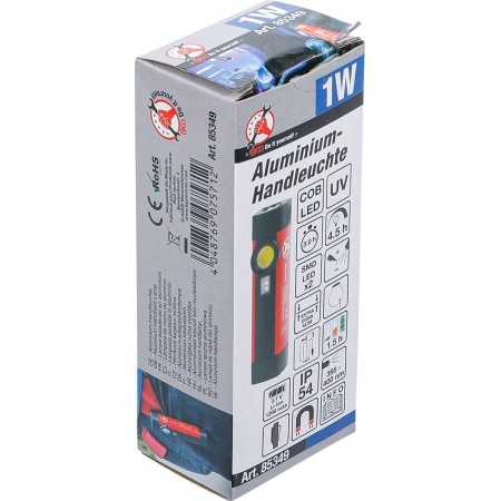 MINI LAMPADA RICARICABILE LED COB + UV