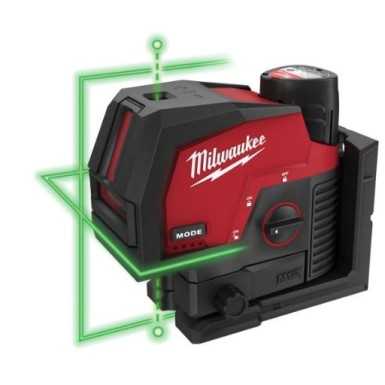 Laser Verde M12™ A 2 linee con 2 punti piombo M12 CLLP-301C