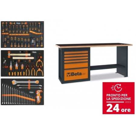Beta C59A Banco da lavoro Endurance Orange con assortimento 90 Pz