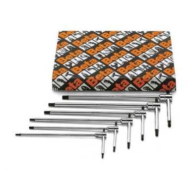 Serie di 6 chiavi a T con una estremità maschio esagonale con asta fissa - Beta 951GP/S6