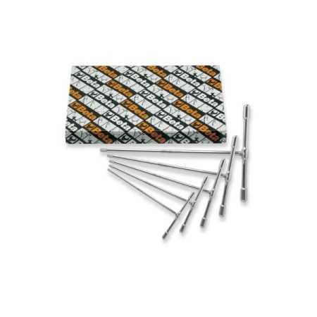 Serie di 6 chiavi a T con una estremità maschio esagonale con asta fissa - Beta 951GP/S6