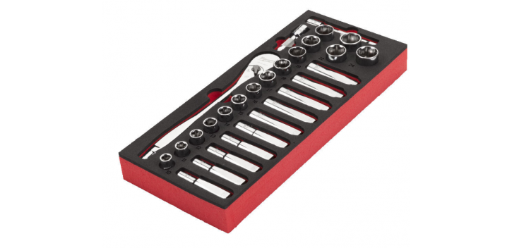 Carrello portautensili Milwaukee SRC30 a 7 cassetti con 179 utensili per l'industria