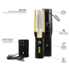 Lampada led ricaricabile WORKLAMP LEDALUX Zeca 550 lumen