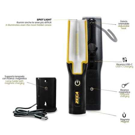 Lampada led ricaricabile WORKLAMP LEDALUX Zeca 550 lumen