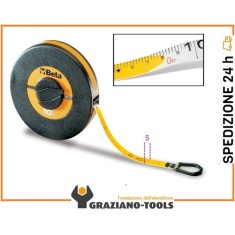 Rotelle metriche cassa in ABS antiurto nastro in fibra di vetro ricoperto in PVC L  m20 art. 1694/L