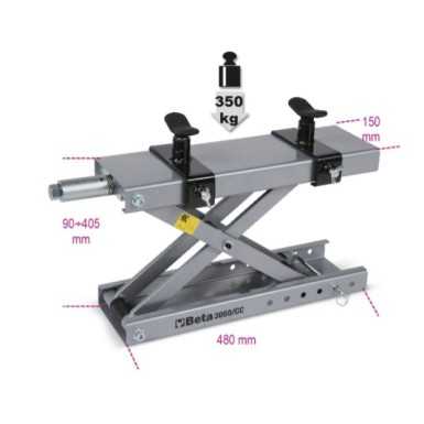 Cavalletto Centrale A Vite Sotto Culla Per Custom, Enduro, Cross, Scooter - Beta 3050/CC