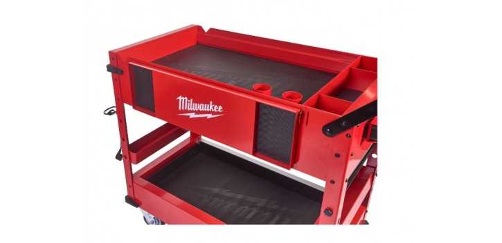 Carrello portautensili a due ripiani Milwaukee SWC40-1 
