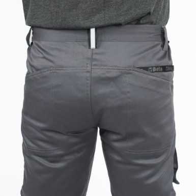 Pantaloni da lavoro in 100% cotone elasticizzato, comodi e resistenti 7Beta 7930MG