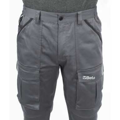 Pantaloni da lavoro in 100% cotone elasticizzato, comodi e resistenti 7Beta 7930MG