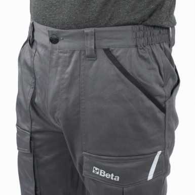 Pantaloni da lavoro in 100% cotone elasticizzato, comodi e resistenti 7Beta 7930MG
