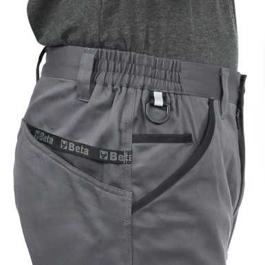 Pantaloni da lavoro in 100% cotone elasticizzato, comodi e resistenti 7Beta 7930MG