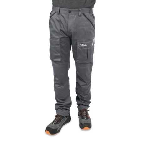 Pantaloni da lavoro in 100% cotone elasticizzato, comodi e resistenti 7Beta 7930MG