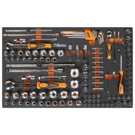 Cassettiera mobile con otto cassetti, con sistema ANTIRIBALTAMENTO e assortimento di 411 utensili INDUSTRIA 2400 RSC24A/8-VIL