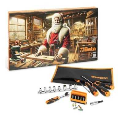 Calendario dell'avvento Natale 2024 con 25 utensili Beta 9920CA/24