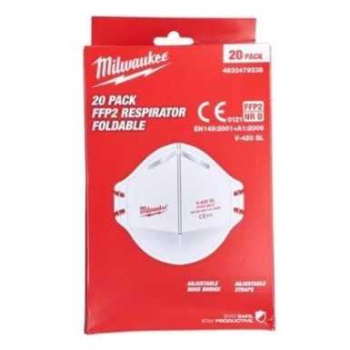 Mascherina pieghevole FFP2 NR D - 20 PZ