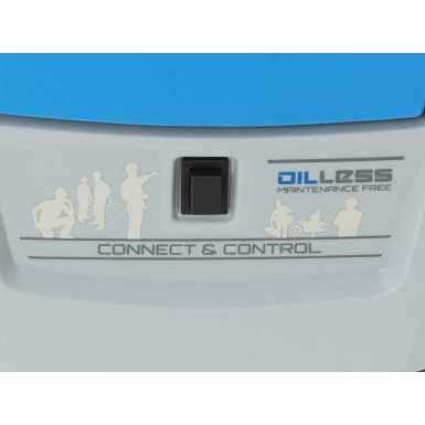 Compressore aria elettrico portatile motore 1,5Hp 8bar Abac Suitcase