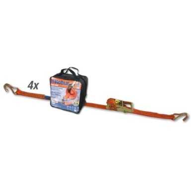 Borse set 4 cricchetti 8181 6/B4 6m nastro in poliestere ad alta tenacità gancio uncino