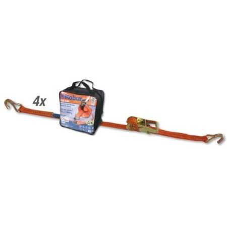 Borse set 4 cricchetti 8181 6/B4 6m nastro in poliestere ad alta tenacità gancio uncino