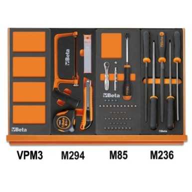 Assortimento di 144 utensili per impiego universale in vassoio morbido in EVA  5904VU/2M