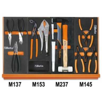 Assortimento di 144 utensili per impiego universale in vassoio morbido in EVA  5904VU/2M