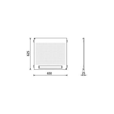 Pannello forato inferiore per arredo officina RSC50 PFI
