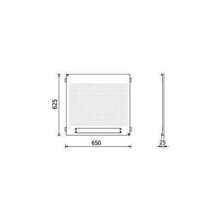 Pannello forato inferiore per arredo officina RSC50 PFI