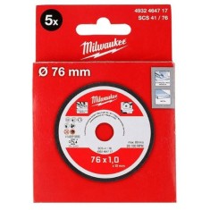 DISCO DA TAGLIO PRO PLUS INOX 76X1,0 SCS 41 / 76 - 5 PEZZI