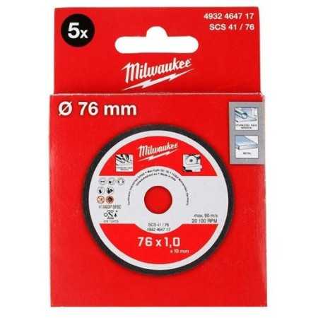 DISCO DA TAGLIO PRO PLUS INOX 76X1,0 SCS 41 / 76 - 5 PEZZI