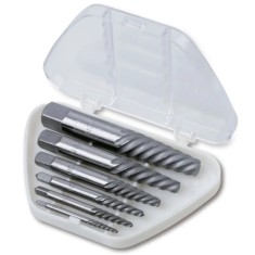 SERIE DI 6 ESTRATTORI CONICI PER VITI E PRIGIONIERI SPEZZATI IN ACCIAIO LEGATO ART. 1430/S6