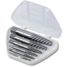 SERIE DI 8 ESTRATTORI CONICI PER VITI E PRIGIONIERI SPEZZATI IN ACCIAIO LEGATO ART. 1430/S8   