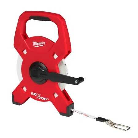 Rotella con cassa aperta e nastro in fibra di vetro mt.60 LTF60-200