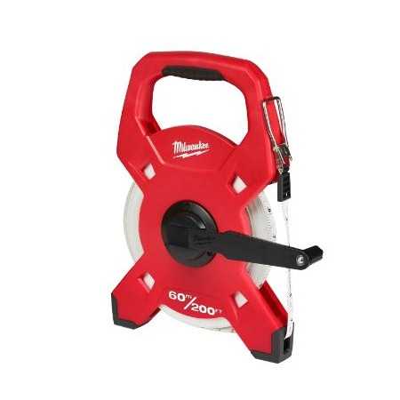 Rotella con cassa aperta e nastro in fibra di vetro mt.60 LTF60-200