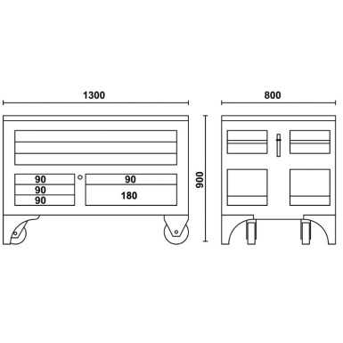 Postazione di lavoro mobile MaxiTank C30M Beta