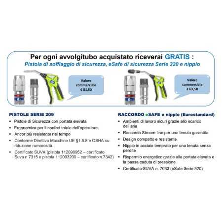 Kit avvolgitore HI-VIS 9.3X13.5 mt.14 + acc.