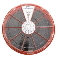 ASSORTIMENTO 450 PEZZI VITI AUTOFILETTANTE ZINCATE NERE FERMEC